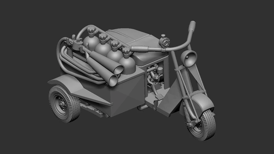 1:72 Cushman - model 32 (firefighter modification)